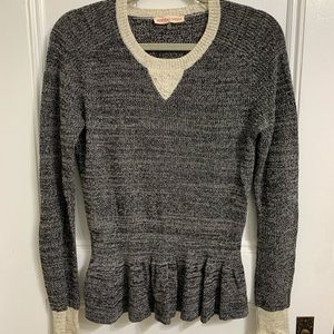 Black Peplum Sweater